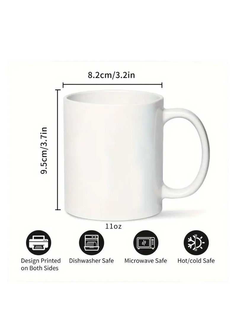 RYN 1pc Merry Christmas Ceramic Coffee Mug, 11oz Durable Novelty Drinkware for All Seasons, Holiday Gift for Christmas and New Year - Image 3