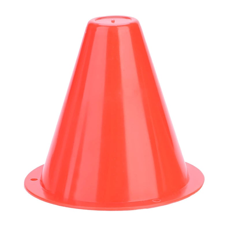 Red Soccer Training Cones 10pcs Flat Square Bottom Stackable Marker Poles - Image 5