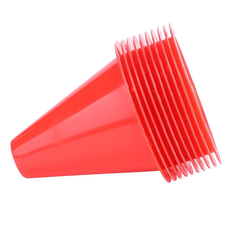 Red Soccer Training Cones 10pcs Flat Square Bottom Stackable Marker Poles - Image 4