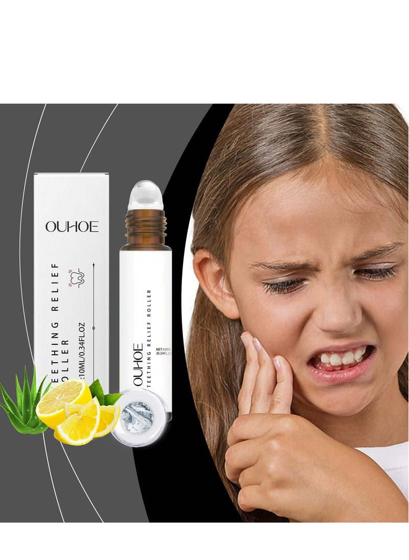 OUHOE - Teething Roller, Teething Roller, Teething Relief Roller, Teething Oil Roller, Natural Teething Relief, Teeth Roller Teething Roller, Reduce Teething Discomfort 10ml - Image 1