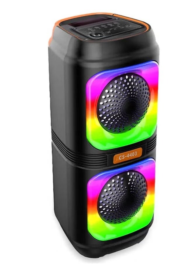 DLC RGB Bluetooth Speaker with FM Radio, USB Port, and TF Card Reader and Microphone Socket DLC-32275 - Image 3