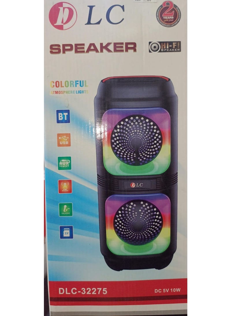 DLC RGB Bluetooth Speaker with FM Radio, USB Port, and TF Card Reader and Microphone Socket DLC-32275 - Image 4