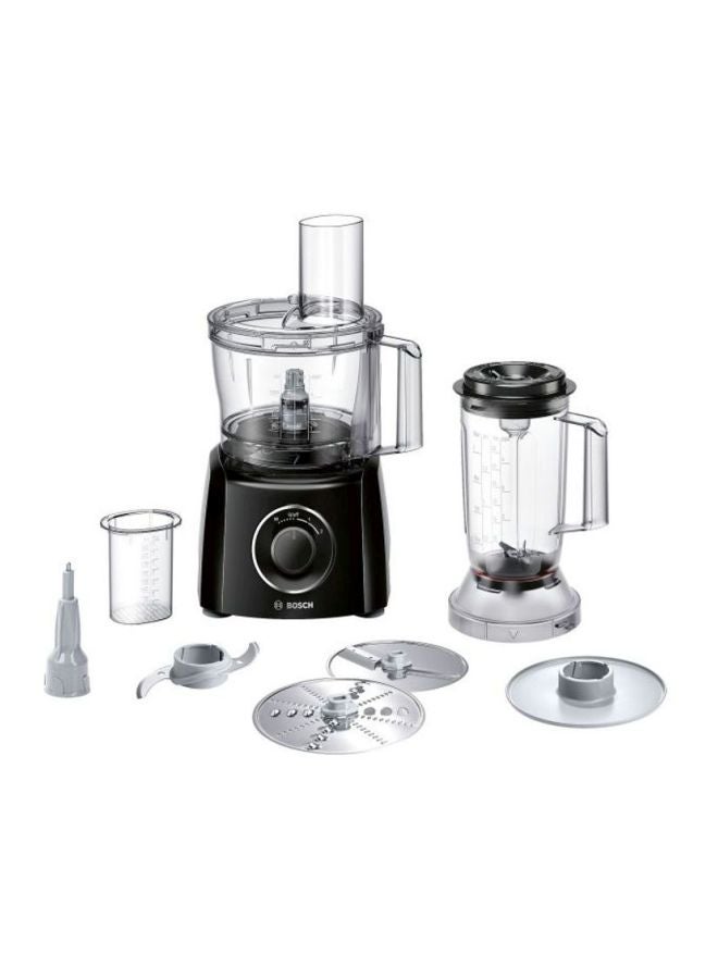 BOSCH MultiTalent 3 Food Processor 800W 2.3 L 800 W MCM3201B Black/Clear - Image 1