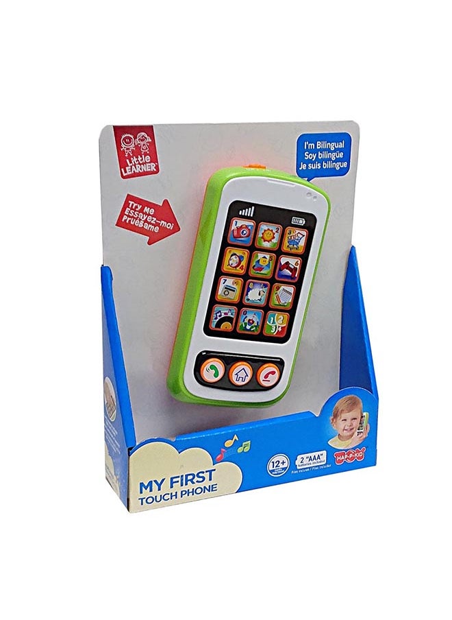 Happy Kids Little Learners My First Touch Phone - Interactive Touch Sensor, Songs And Phrases, Pretend Play, 12m+  - Image 1