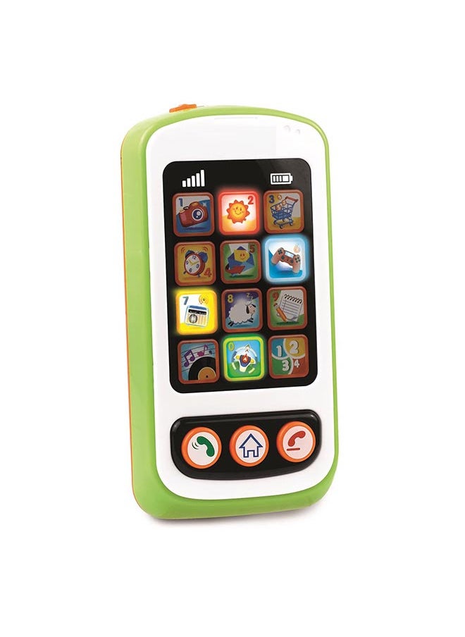 Happy Kids Little Learners My First Touch Phone - Interactive Touch Sensor, Songs And Phrases, Pretend Play, 12m+  - Image 2