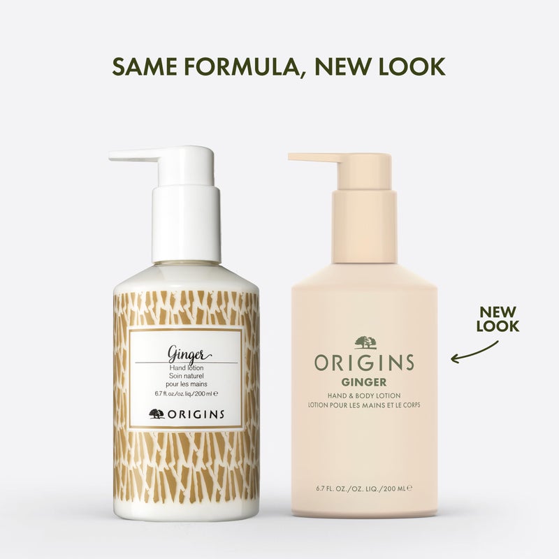 Origins Ginger Hand & Body Lotion for Dry Skin | Hydrates & Softens | With Vitamin E & Aloe Vera, 6.7 Fl Oz - Image 2