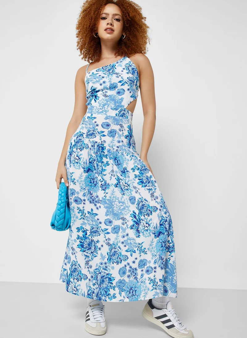 Ginger Strappy Printed Dress