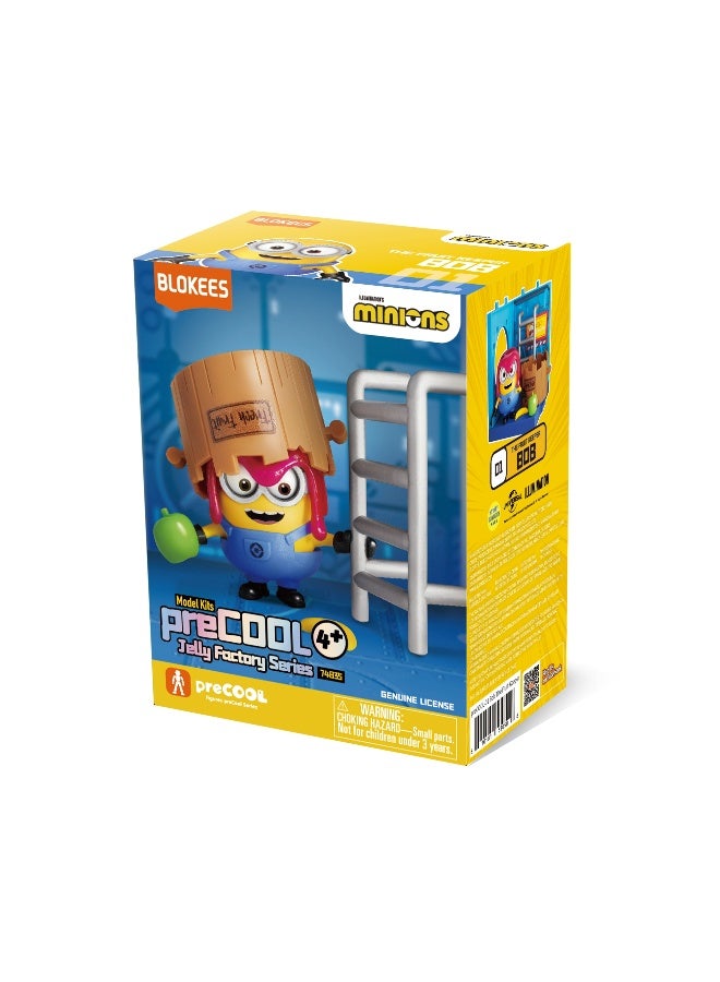 BLOKEES سلسلة مصنع الجيلي من مينيونز - بوب حارس الفواكه وستيوارت البنّاء | مجموعات نماذج مينيونز القابلة للبناء مع ملحقات ممتعة | ألعاب بناء STEM قابلة للجمع للأطفال من عمر 4 سنوات فما فوق - Image 1