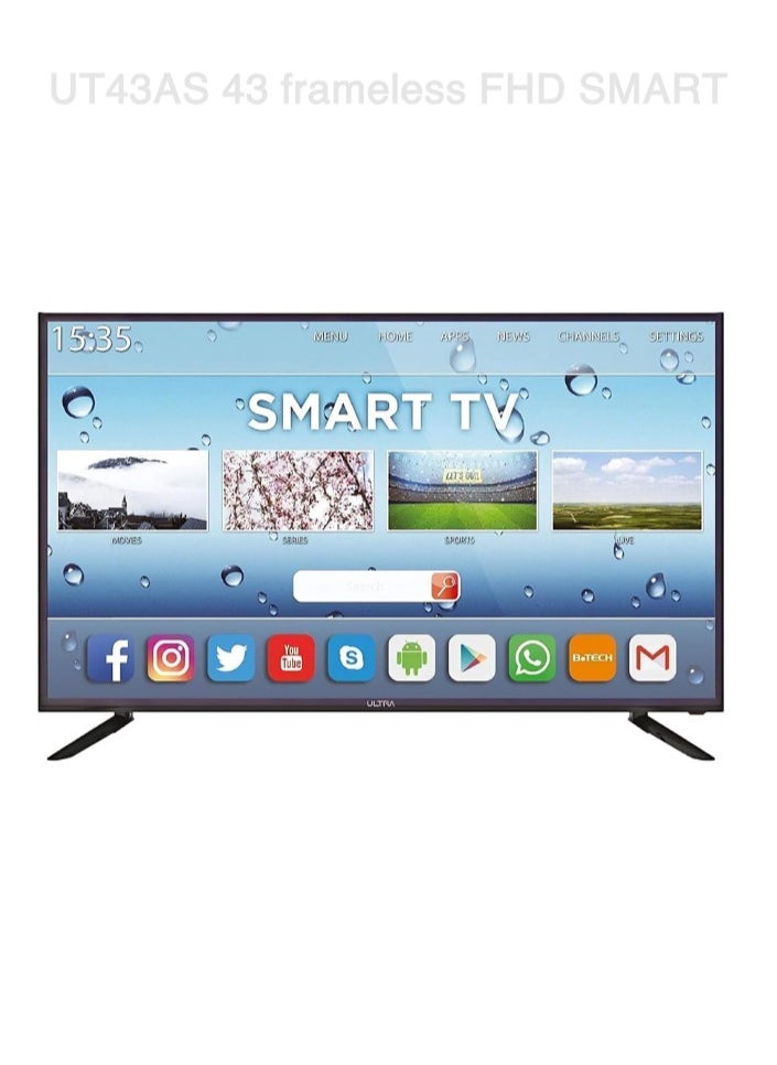Ultra - ULTRA 43 Inch FHD Smart LED Frameless TV- UT43AS - Image 1
