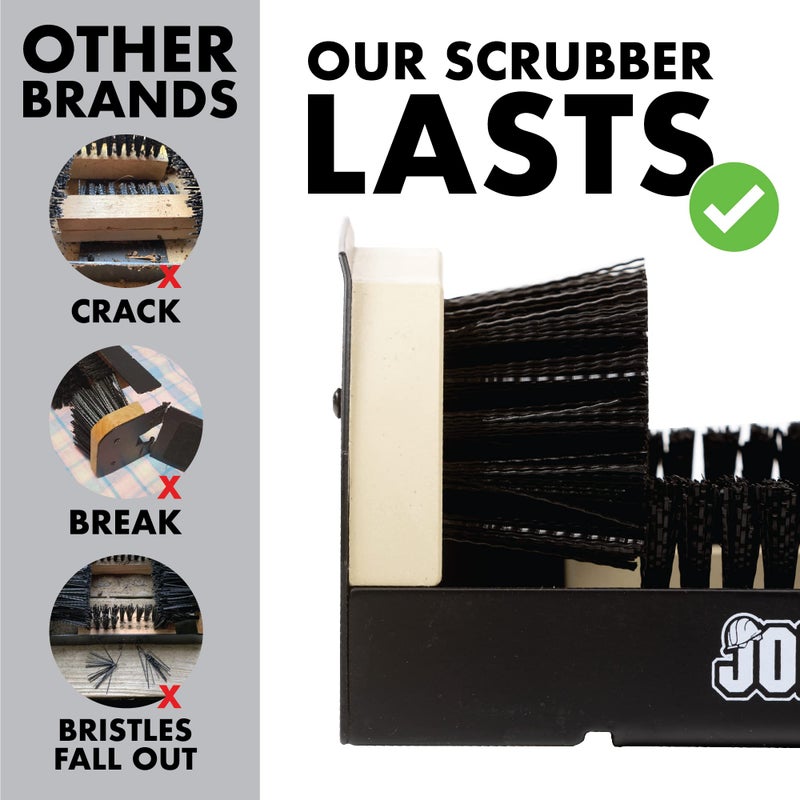 JobSite Midnight Black Boot Scrubber - The Original Shoe Scraper Brush - Mounting Shoe Cleaner - Sasquatch Strong - Image 5