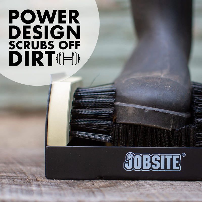JobSite Midnight Black Boot Scrubber - The Original Shoe Scraper Brush - Mounting Shoe Cleaner - Sasquatch Strong - Image 3