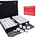drizzle Chinese Mahjong Game Set 146 Medium Size Tiles 13inch with Instructions Professional Mah Jong Play Green - Image 3
