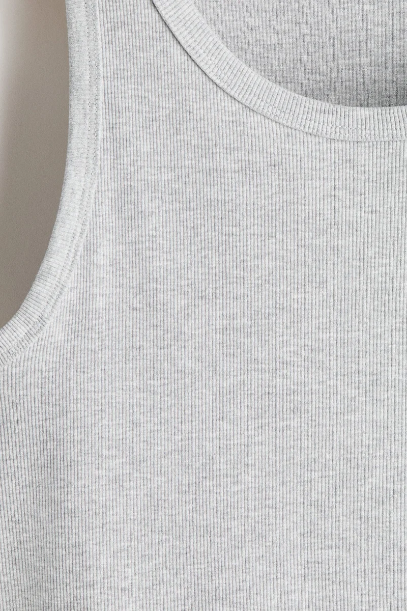 H&M  Slim Fit Ribbed vest top for Men | Best Price UAE
