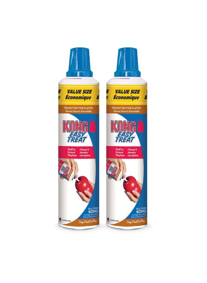كونج KONG Easy Treat زبدة الفول السوداني 14 أونصة - عبوة من قطعتين - Image 1