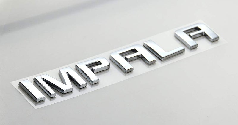 1x شعارات صندوق إمبالا 3D بدائل لوحة الاسم للكروم إمبالا