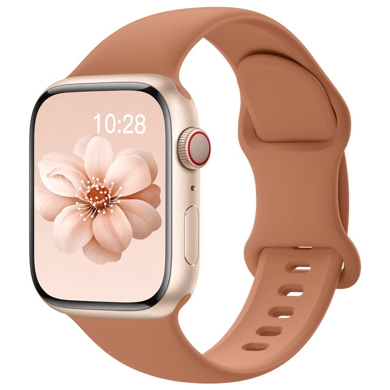 SuperNaNa Sport Silicone Band Compatible with Apple Watch Bands 40mm 38mm 41mm 44mm 45mm 42mm 49mm Women Men,Soft Wristband Waterproof Replacement Sport Strap for iWatch Bands Series 9 8 7 6 5 4 3 2 1 SE Ultra - Image 1