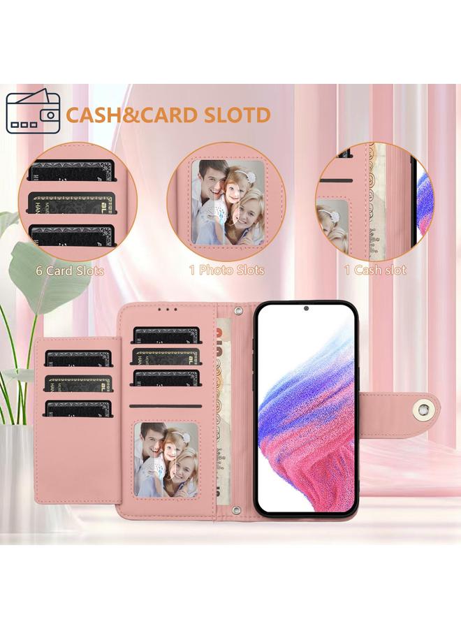 جرين تايجر جراب هاتف Honor X9c Smart 5G Global Rhombic Texture من الجلد القابل للطي مع حبل تعليق - Image 4