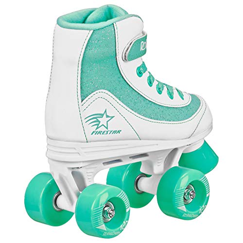 Roller Derby FireStar Youth Girl's Roller Skate White/Mint Size 4 - Image 3