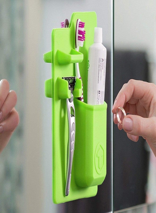 Killerzone Silicone Waterproof Toothbrush and Razor Holder, Silicone Toilet Organizer - Image 2