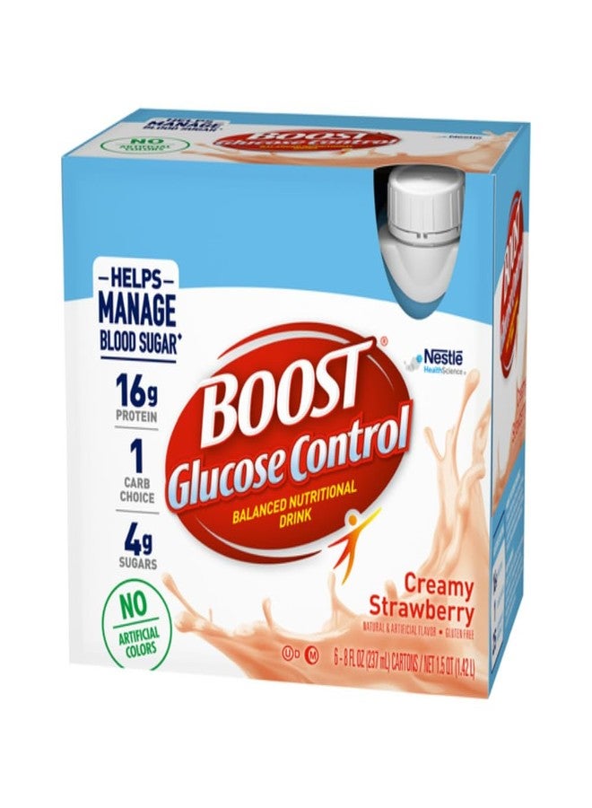 Boost Balanced Nutritional Drink, Creamy Strawberry, Helps Manage Blood Sugar with No Artificial Colors, 6-8 FL OZ Bottles/Pack (Pack of 2) - Image 4
