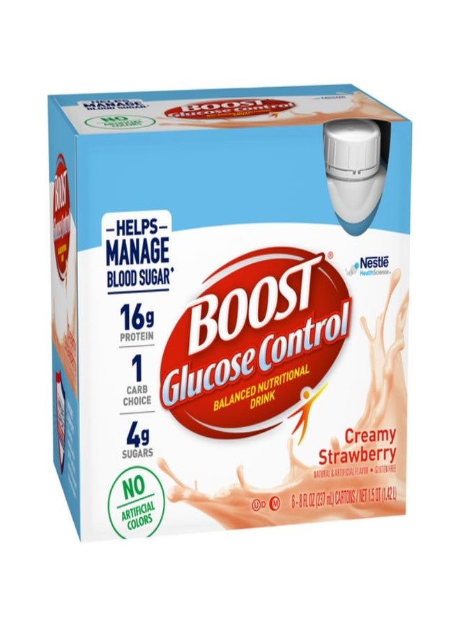 Boost Balanced Nutritional Drink, Creamy Strawberry, Helps Manage Blood Sugar with No Artificial Colors, 6-8 FL OZ Bottles/Pack (Pack of 2) - Image 5