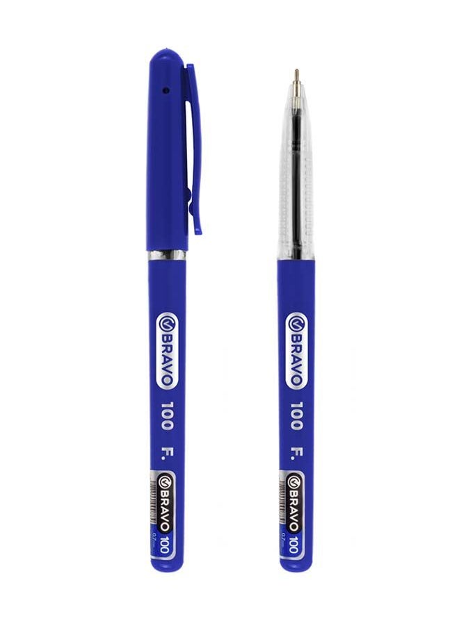 Bravo Bravo 100 Ball Point Pen - 0.7mm -  Pack of 25 Pens - Blue  - Image 2