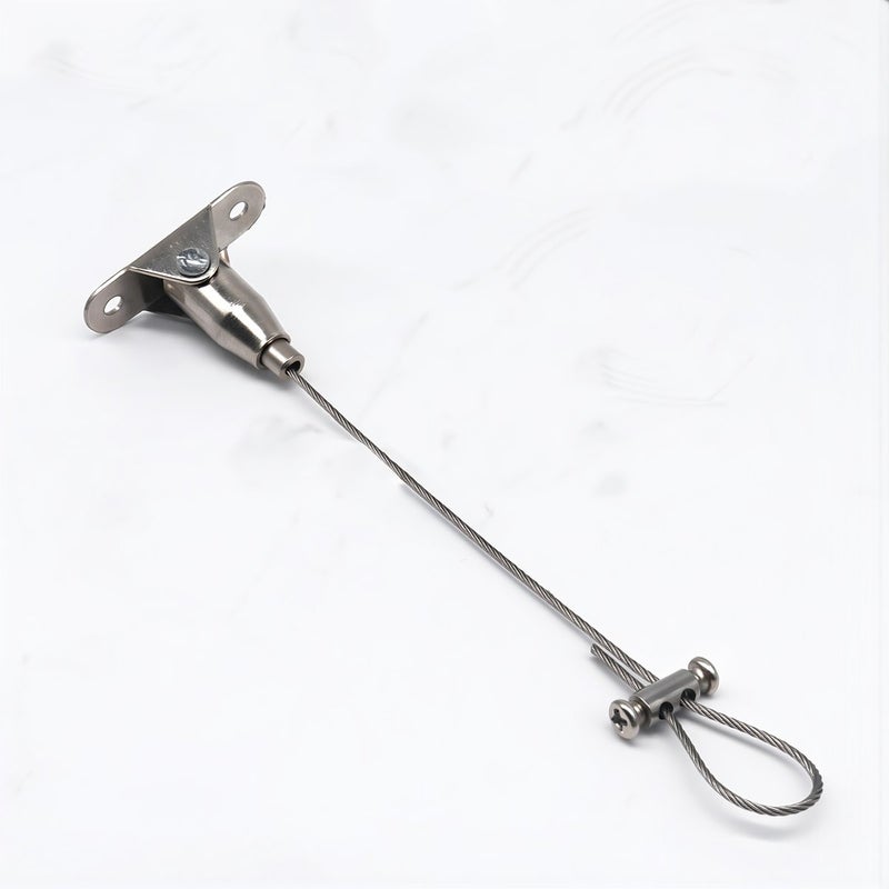 Stainless Steel Wire Hanging Rope 1.5mm Dia 0.5m Disc Mount Heavy Duty for Sign Light - Image 1