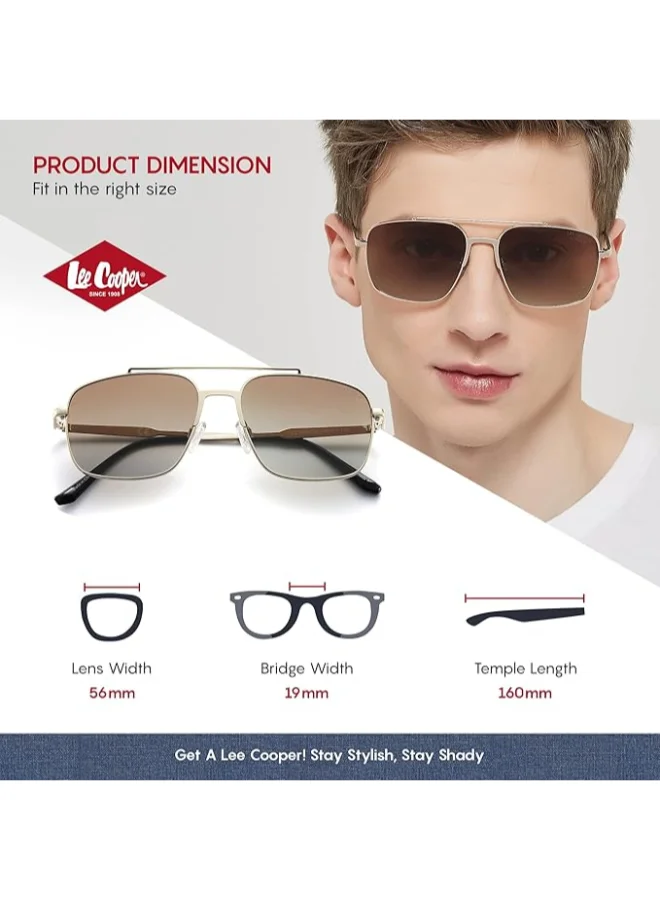 Lee Cooper Polarized Sunglasses  Frame  Mirror Lens 56mm  - LC1024C03