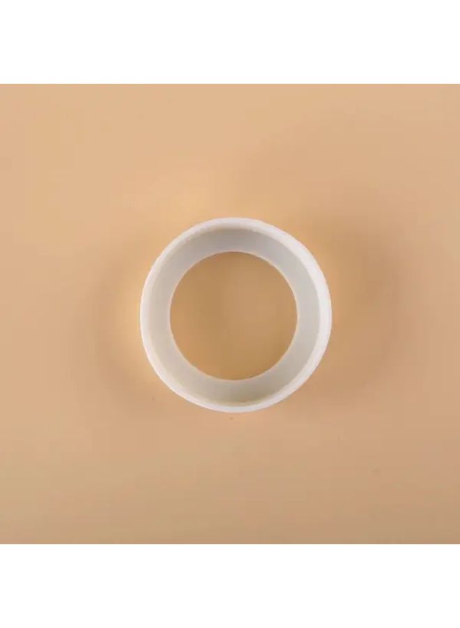 Insulated Silicone Cup Holder Mat 6 5x6 5 Inches White Anti Wear Bottom Protection - Image 3