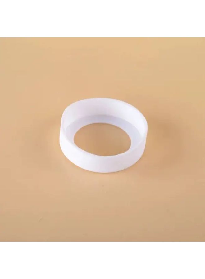 Insulated Silicone Cup Holder Mat 6 5x6 5 Inches White Anti Wear Bottom Protection - Image 5