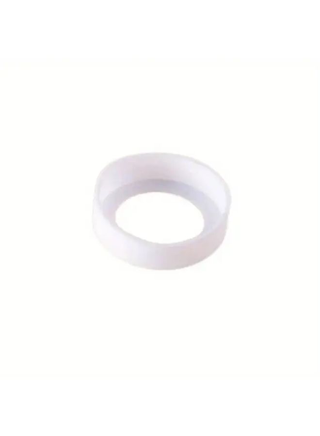 Insulated Silicone Cup Holder Mat 6 5x6 5 Inches White Anti Wear Bottom Protection - Image 1