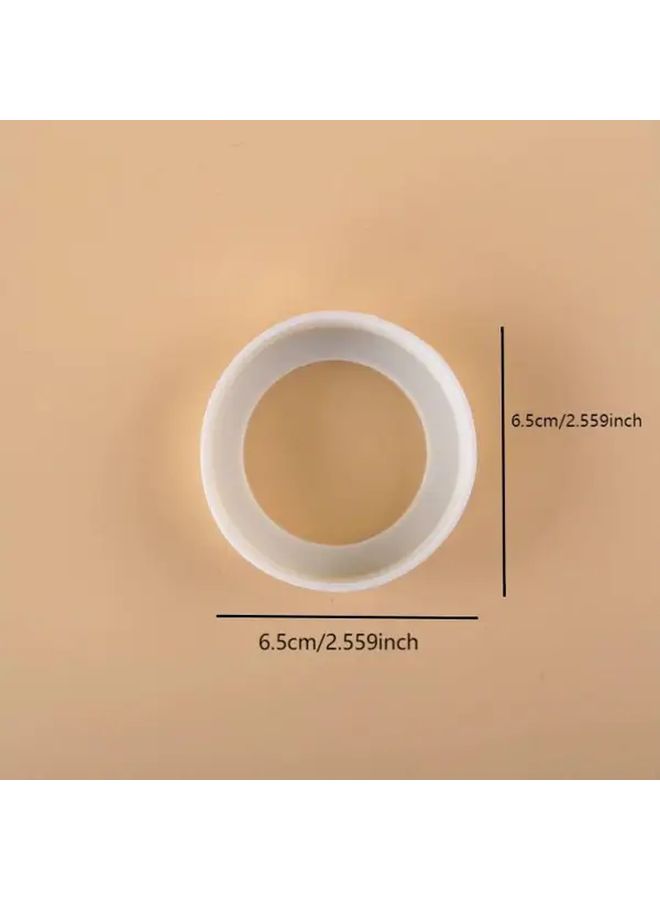 Insulated Silicone Cup Holder Mat 6 5x6 5 Inches White Anti Wear Bottom Protection - Image 4
