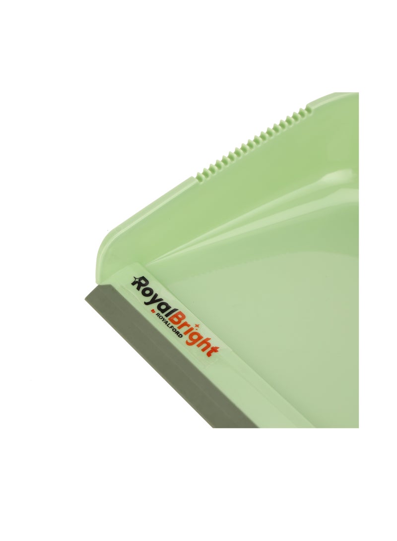Royalford Dustpan with Brush-RF12138| Dustpan with 2-in-1 Brush with TPR Brush and Squeegee, Comfortable Grip| Multi-Purpose Cleaning Tool Perfect for Home Multicolor - Image 3