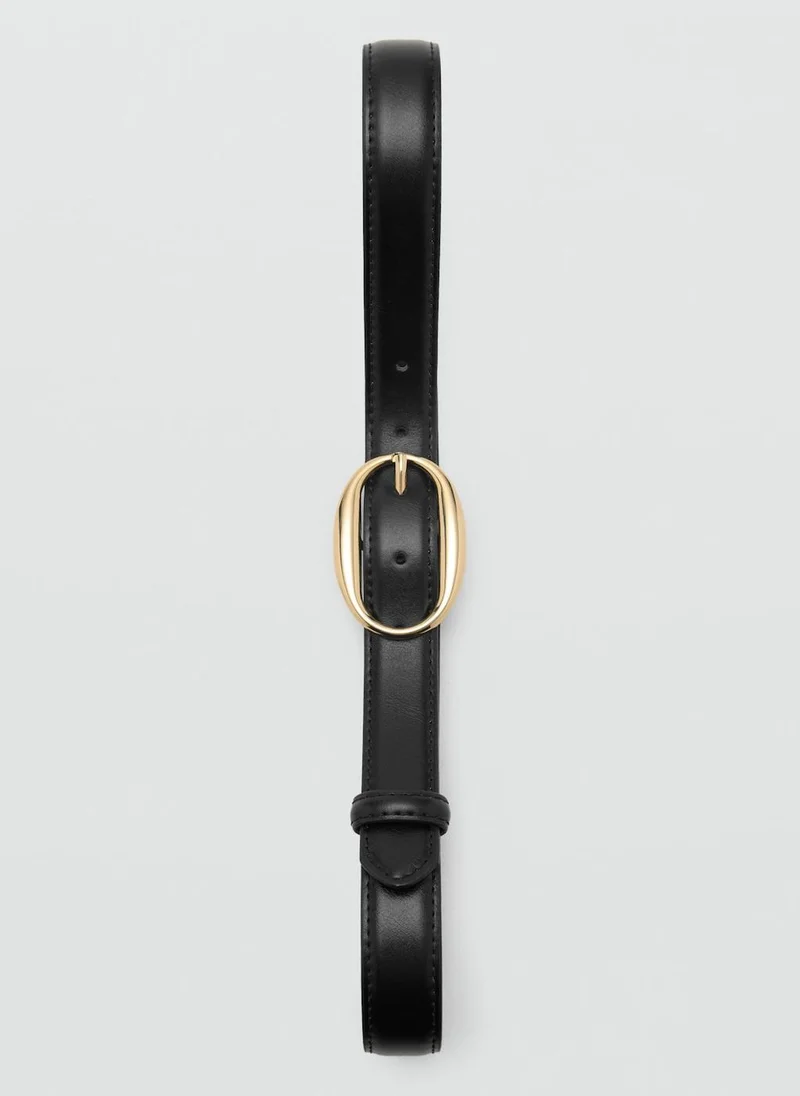 MANGO Oval Buckle Belt