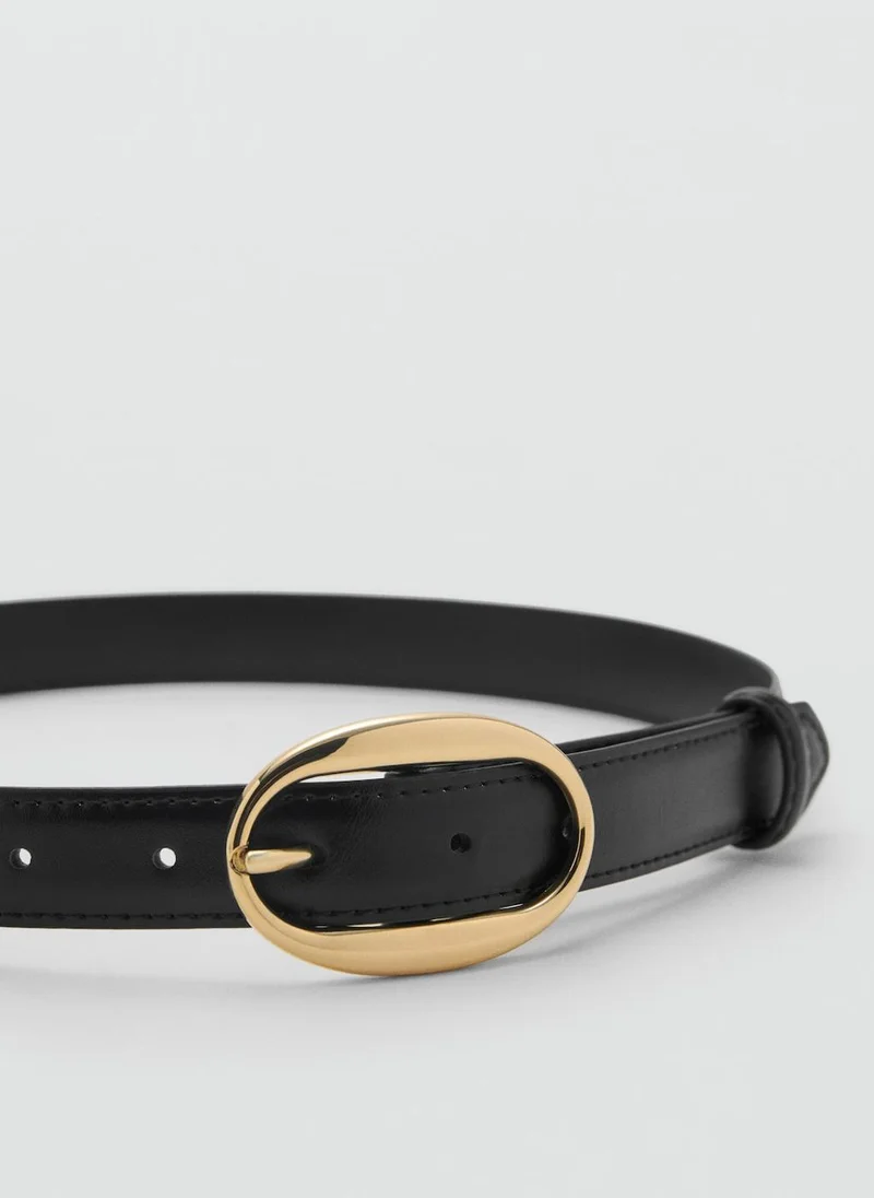 MANGO Oval Buckle Belt