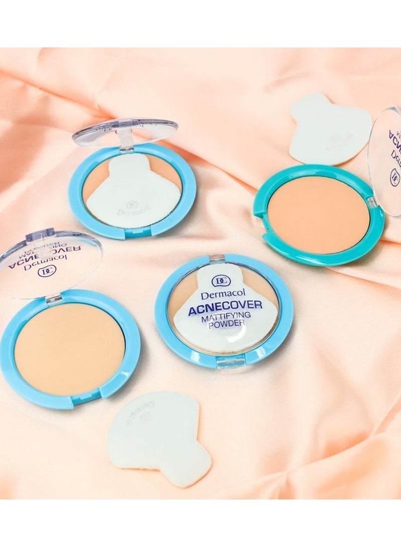 Dermacol Acne Cover Mattifying Powder - sand 11g - Image 3