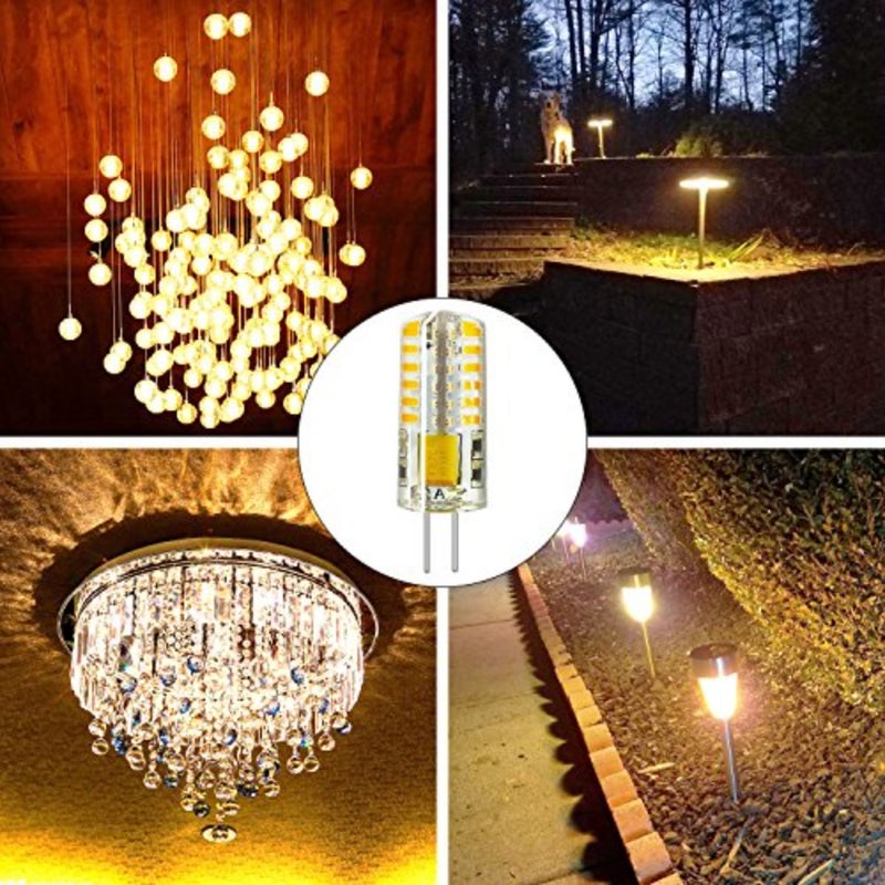 RAYHOO 10pcs G4 LED Bulbs JC Bi-Pin Base Light Bulbs 3W AC/DC 12V 20W-30W T3 Halogen Bulb Replacement Landscape Bulbs Warm White 3000K - Image 5