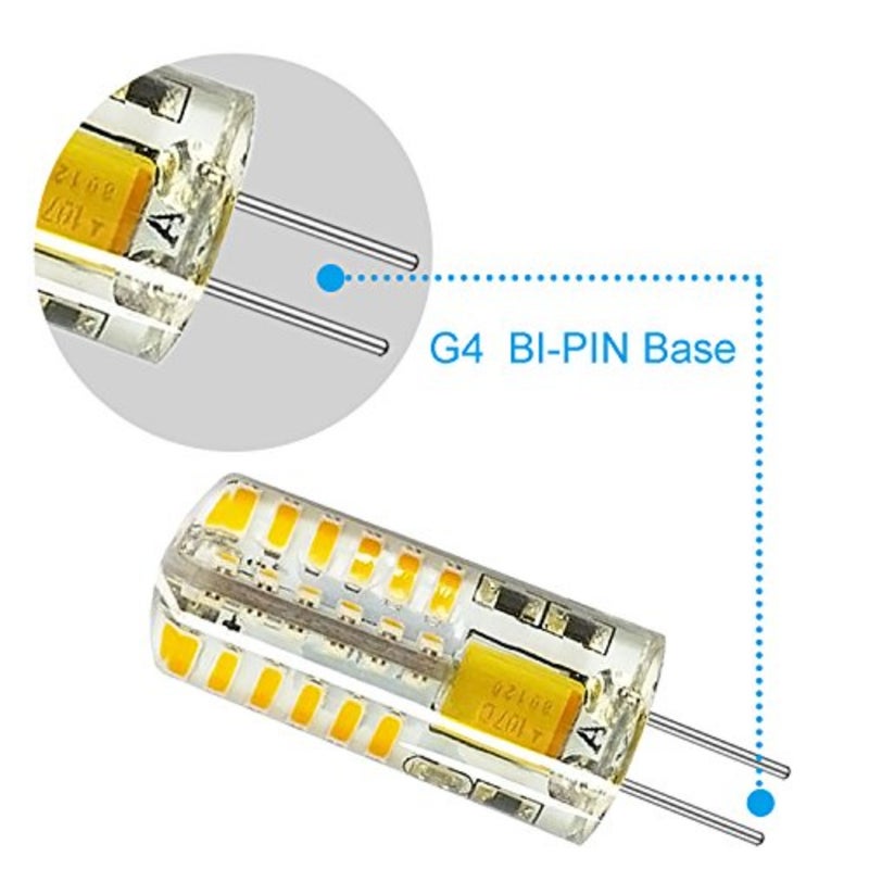 RAYHOO 10pcs G4 LED Bulbs JC Bi-Pin Base Light Bulbs 3W AC/DC 12V 20W-30W T3 Halogen Bulb Replacement Landscape Bulbs Warm White 3000K - Image 3