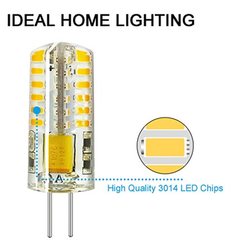 RAYHOO 10pcs G4 LED Bulbs JC Bi-Pin Base Light Bulbs 3W AC/DC 12V 20W-30W T3 Halogen Bulb Replacement Landscape Bulbs Warm White 3000K - Image 4