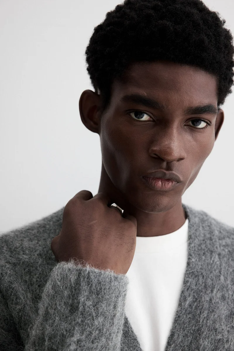 H&M  Loose Fit Alpaca-blend cardigan for Men | Best Price UAE