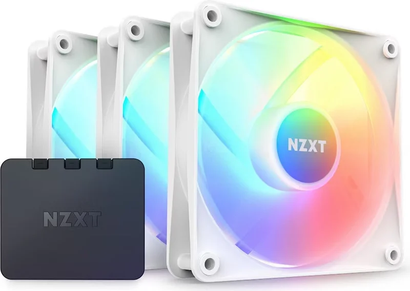 NZXT F120 Rgb Core White 3X120 mm Fan RF-C12TF-W1