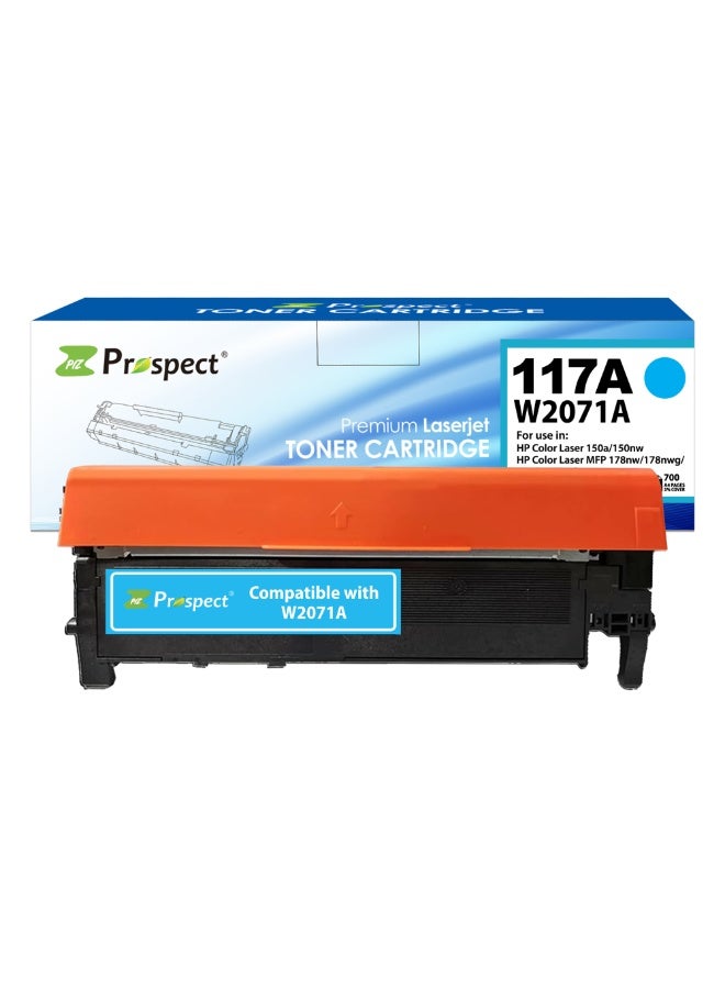 Prospect Toner 117A W2071 Cyan Laser Compatible with HP 117A W2071 for HP laser Color Printer HP Color Laser 150a 150nw  MFP 178nw 178nwg 179fnw 179fwg ( Cyan ) - Image 1