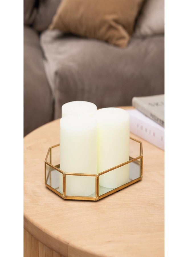 CANDWAX 3x4 inch Pillar Candles Set of 3 – Unscented Dripless Rustic Ivory Candles for Home Decor, Weddings, Table Settings - Image 4