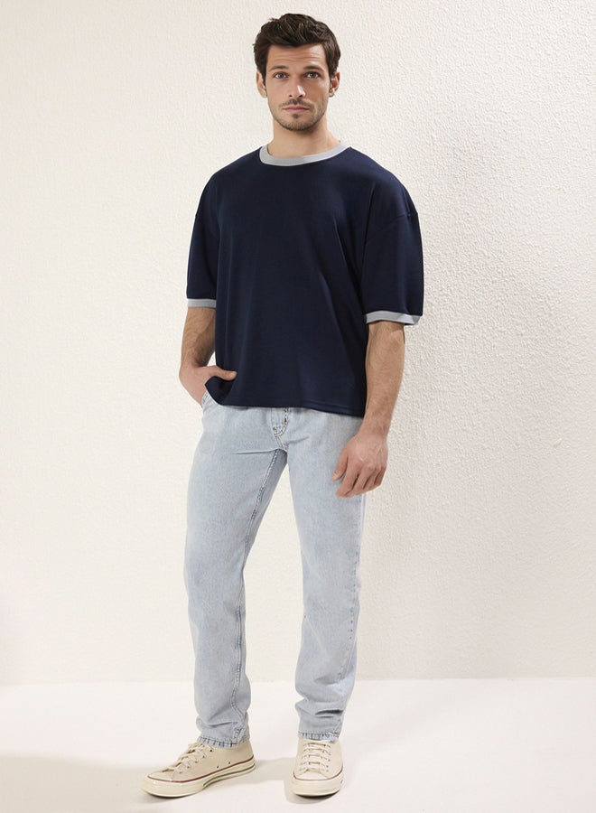 trendyol Light Blue Regular Thin Fabric Denim Trousers Jeans - Image 1