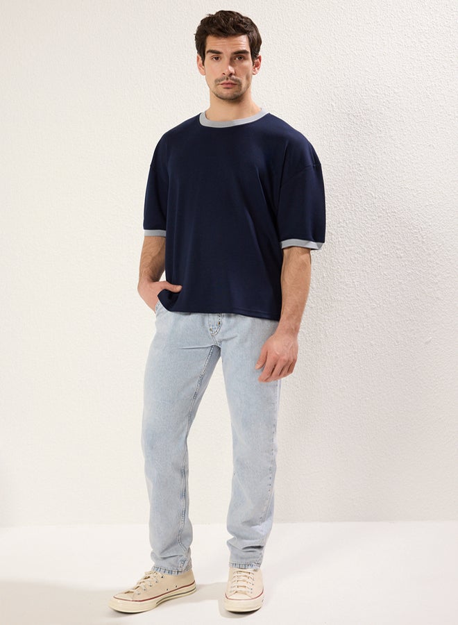 trendyol Light Blue Regular Thin Fabric Denim Trousers Jeans - Image 4