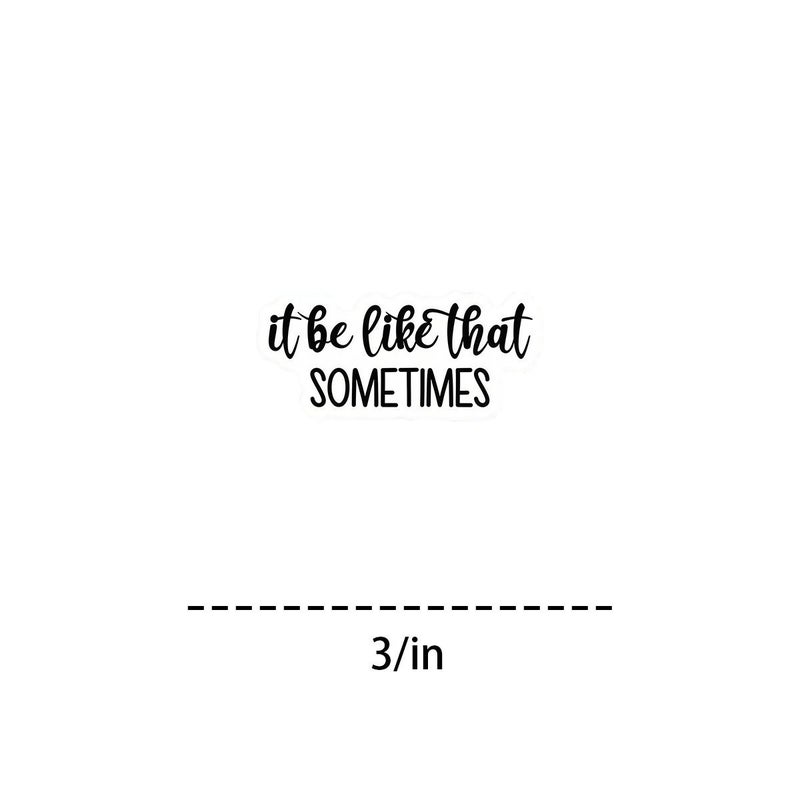 3 Inch Multicolor Cursive Text Sticker Viral Meme Decal for Laptops Water Bottles - Image 5