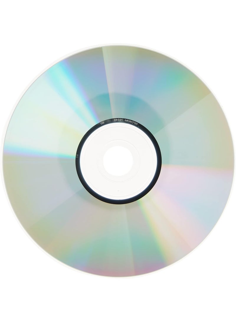 Maxell Maxell – MAX648250, Branded CD Recordable Media - Noise free Playback CDs 700Mb Storage – 2x to 48x, Write Speed with 80 min - Blank CDs, Storage & Reusable Spindle Case Holder - 50 Pk, Silver - Image 2