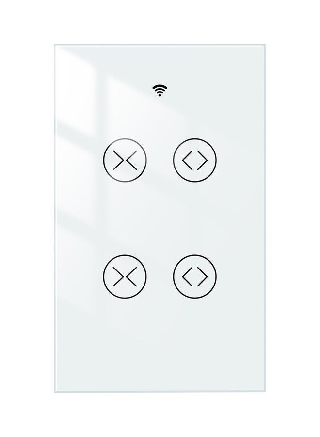 NIBEMINENT Wi-Fi Smart Voice Control Curtain Switch White - Image 1