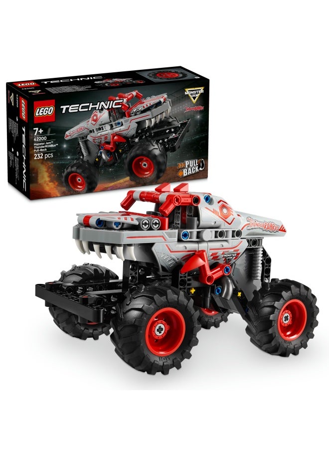 LEGO Technic Monster Jam ThunderROARus Pull-Back Truck Toy - Vehicle Building Set for 7+ Year Old Boys & Girls Who Love Creative Play - Gift Idea 42200 (232 pieces)  - Image 1