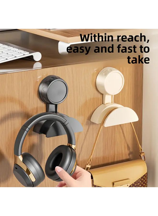 3PCS Black Wall Hooks No Installation Required Suction Mounted Shelves For Room Living Room - Image 3